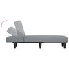 vidaXL Chaise longue stof lichtgrijs