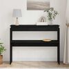 vidaXL Wandtafel Zwart Eiken 80 x 30 x 102 cm Bewerkt hout