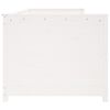 vidaXL Slaapbank zonder matras 80x200 cm massief grenenhout wit
