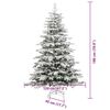 vidaXL Kunstmatige Inklapbare Kerstboom Wit 180 cm PE en PVC