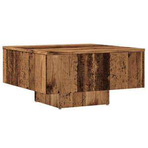 vidaXL Salontafel 60x60x31,5 cm bewerkt hout oud houtkleurig