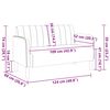 vidaXL Loveseat bank 109 cm fluweel roze