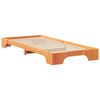 vidaXL Bedframe Bruin 80 x 220 cm Massief grenenhout