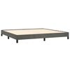 vidaXL Bedframe zonder matras 200x200 cm fluweel donkergrijs