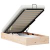 vidaXL Ottoman Bedframe met Opslag Naturel 70 x 190 cm
