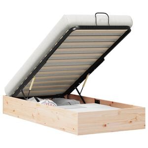 vidaXL Ottoman Bedframe met Opslag Naturel 70 x 190 cm