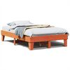 vidaXL Bedframe zonder matras massief grenenhout wasbruin 120x200 cm