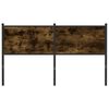 vidaXL Hoofdbord 150 cm bewerkt hout en staal gerookt eikenkleurig