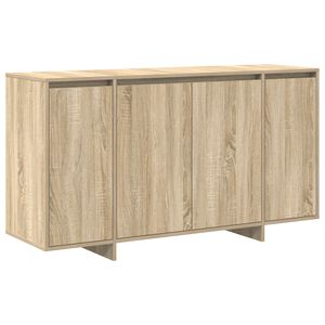 vidaXL Dressoir Sonoma Eiken 135 x 41 x 75 cm Bewerkt hout