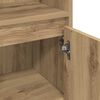 vidaXL Badkamermeubelset met plank 3 pcs Artisan Eiken Bewerkt hout