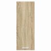 vidaXL Hangkast Sonoma Eik en Wit 30 x 31 x 80 cm Bewerkt hout