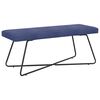 vidaXL Bank Effen Politieblauw 110 x 40 x 45 cm Fluweel