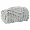 vidaXL Gooi Deken Grijs 240 x 220 cm 1.38 kg Fleece