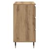 vidaXL Dressoir met lade Artisan Eiken 60 x 35 x 70 cm Bewerkt hout