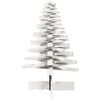 vidaXL Kerstdecoratie kerstboom 100 cm massief grenenhout wit