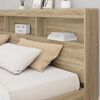 vidaXL Boekenkast Bed Sonoma eiken 180 x 200 cm Bewerkt hout