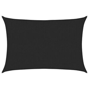 vidaXL Zonnezeil 160 g/m&sup2; 2x2,5 m HDPE zwart