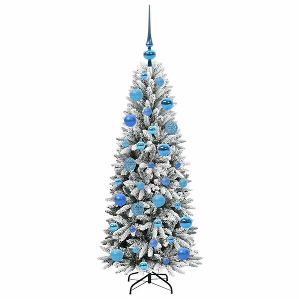 vidaXL Kunstkerstboom met 150 LED met standaard Wit 53 x 53 x 120 cm