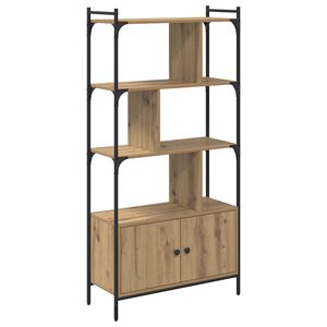 vidaXL Boekenkast 6-laags 76,5 x 30 x 154,5 cm Bewerkt hout