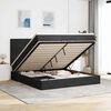 vidaXL Ottoman bed met matrassen 180x200cm fluweel zwart