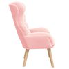 vidaXL Fauteuil Roze 69 x 74 x 93 cm Sherpa Stof