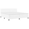 vidaXL Boxspringbed met matras Wit 200 x 200 cm Kunstleer
