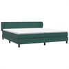vidaXL Boxspring met matrassen fluweel donkergroen 200x210 cm
