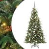 vidaXL Kunstmatige Inklapbare Kerstboom Groen 180 cm PE en PVC