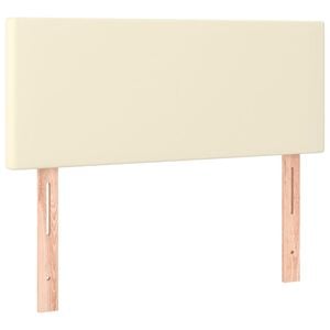 vidaXL Hoofdbord 80x5x78/88 cm kunstleer cr&egrave;mekleurig