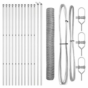vidaXL Grond Fix Gelast Draadhek 25 x 1 m (B x H)