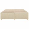 vidaXL Bedframe zonder matras stof cr&egrave;mekleurig 200x200 cm
