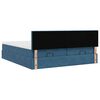 vidaXL Ottoman bed met matrassen 160x200cm fluweel donkerblauw