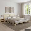 vidaXL Bedframe pallet massief grenenhout 160x200 cm