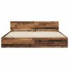 vidaXL Bedframe met hoofdeinde Oud Hout 180 x 200 cm Bewerkt hout