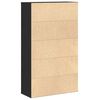 vidaXL Boekenkast 60x24x101,5 cm bewerkt hout zwart eikenkleurig