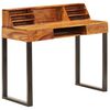 vidaXL Bureau 110x50x94 cm massief acaciahout en staal