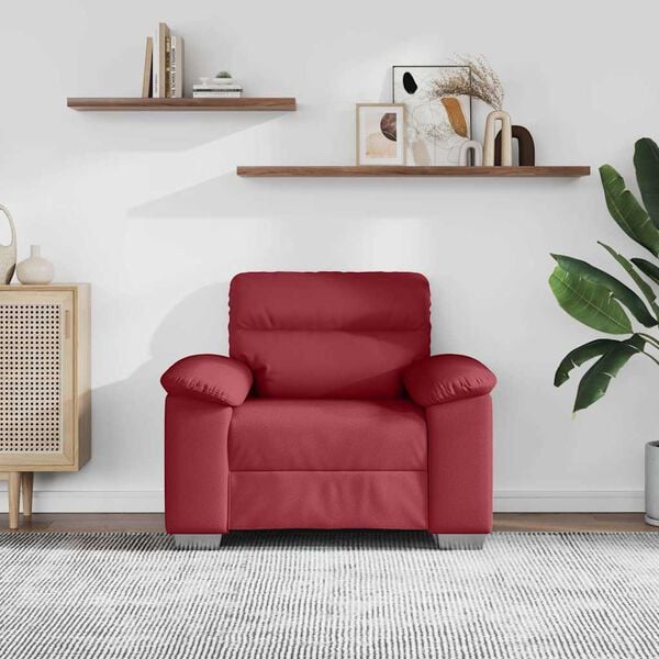 vidaXL Bankstoel Wijnrood 100x81x84 cm Kunstleer