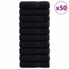 vidaXL Gastendoek SOLUND 50 st Zwart 50 x 100 cm 550 gsm