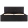 vidaXL Bedframe met opslag hydraulisch kunstleer zwart 120x200 cm