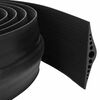 vidaXL Drempelprofiel voor garagedeur 155 x 28 mm 2,5 m EPDM-rubber