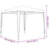 vidaXL Partytent professioneel 90 g/m² 2,5x2,5 m antraciet