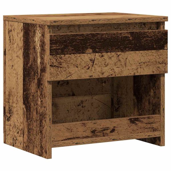vidaXL Nachtkastje 40x30x39 cm bewerkt hout oud houtkleurig