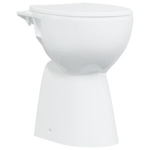 vidaXL Randloos Toilet 7 cm extra hoogte soft-close keramiek wit