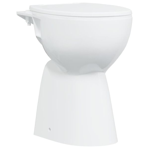 vidaXL Randloos Toilet 7 cm extra hoogte soft-close keramiek wit