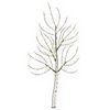 vidaXL LED-wandkerstboom 150 cm 140 LED's Warmwit Staal Zwart