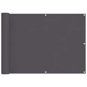 vidaXL Balkonscherm 75x300 cm oxford stof antraciet