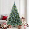 vidaXL Kunstkerstboom met 300 LED met standaard Groen 180 cm PE en PVC