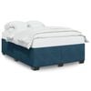 vidaXL Bedframe fluweel blauw 160x200 cm