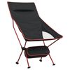 vidaXL Campingstoelen 2 st inklapbaar oxford stof en aluminium zwart