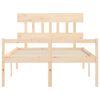 vidaXL Seniorenbed met hoofdbord massief hout 120x200 cm